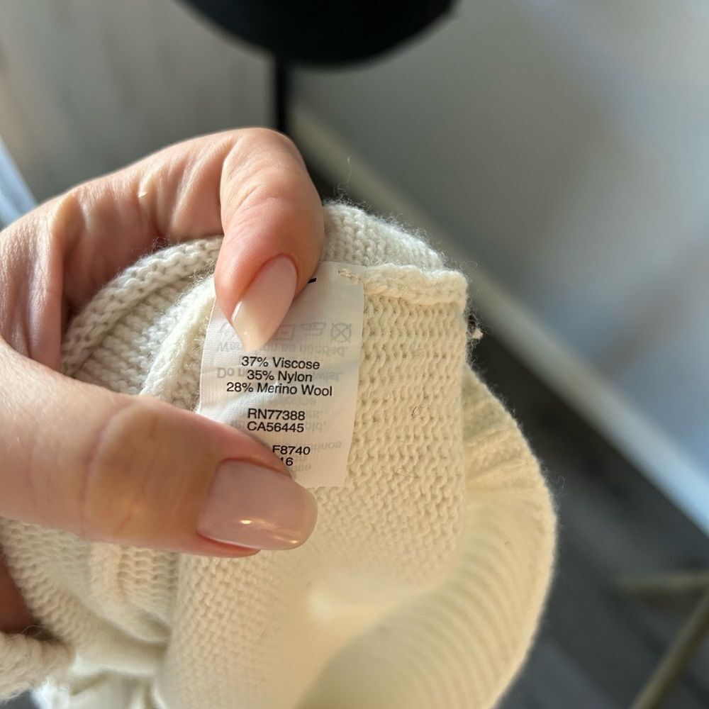 J Crew Cream Turtleneck Sweater - Picture 3 of 3